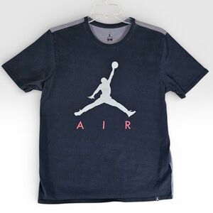 Air Jordan Mens Jumpman Logo Black Dri-Fit Cotton T-Shirt Size 3XL NWT
